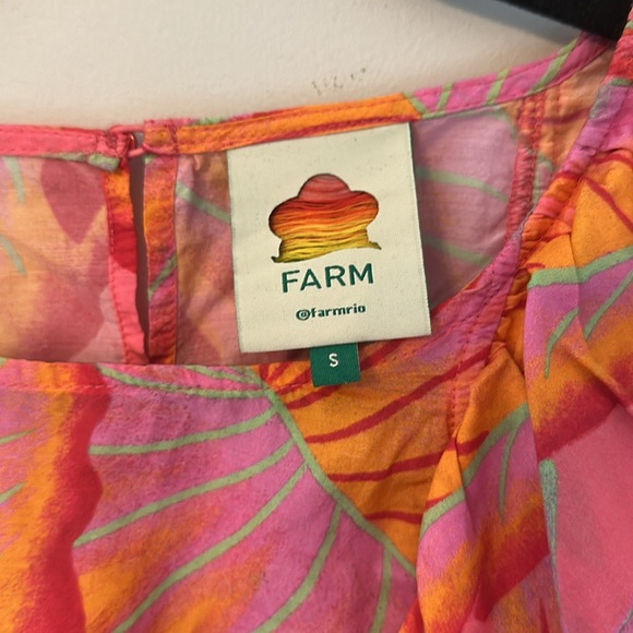 FARM Rio Multicolor Tropical Ruffle Blouse - Picture 4 of 5